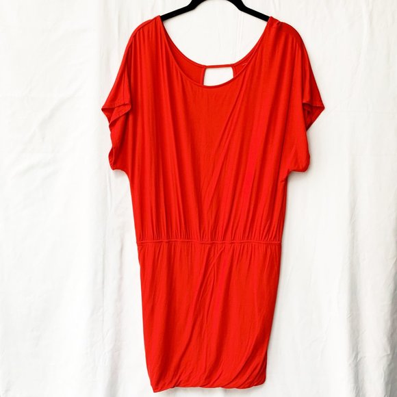 Silence + Noise Hot Orange Mini Dress - Picture 4 of 4